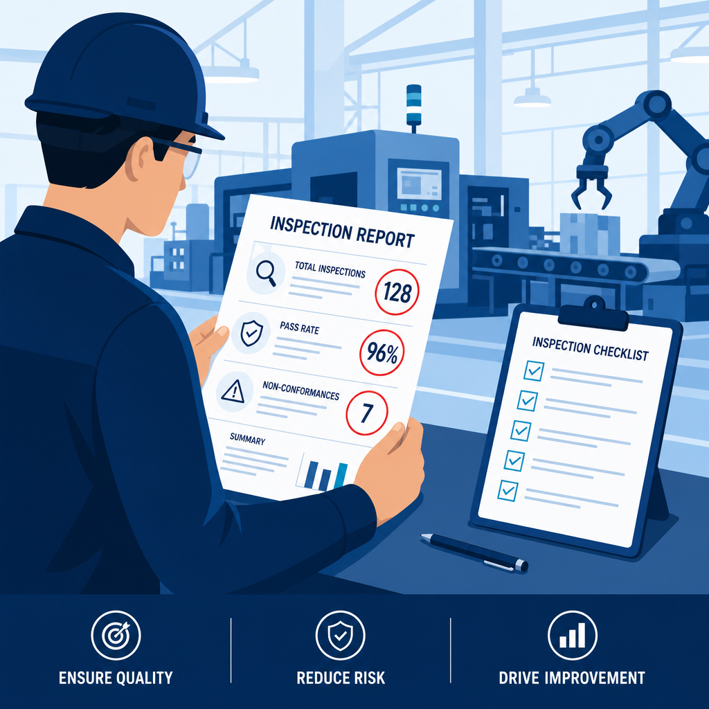 Reading an inspection report — 3 key numbers highlighted